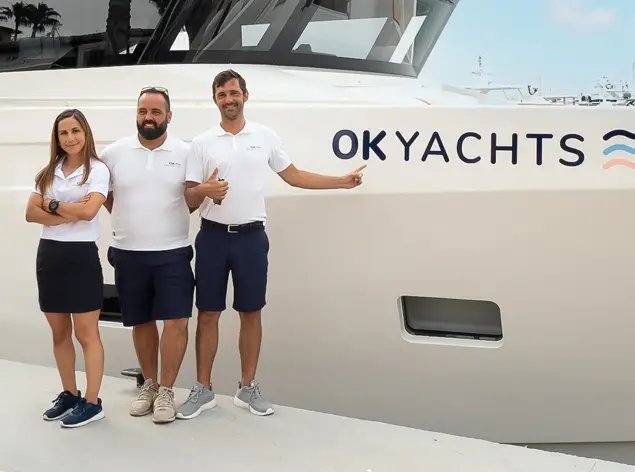 OK Yachts besättning ombord